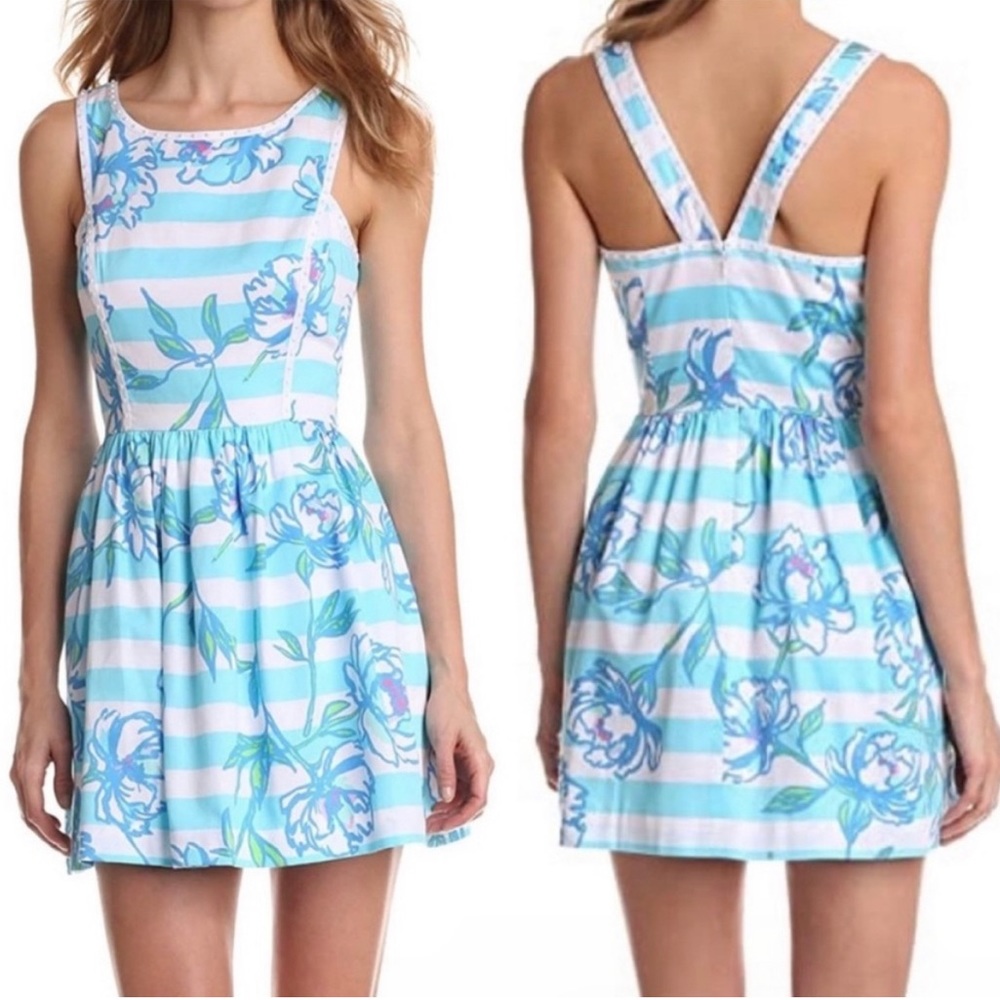 Sandrine Dress in Shorely Blue